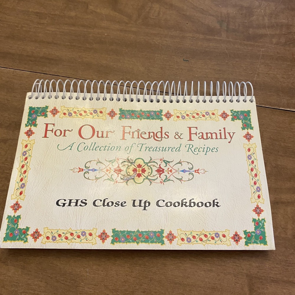 Greenway High School Coleraine MN Vintage Spiral Cookbook GHS Close Up 1999-2000